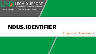 NDUS.identifier: Forgot Password?