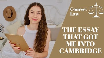 READING THE PERSONAL STATEMENT THAT GOT ME INTO CAMBRIDGE (LAW)