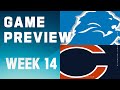 Detroit Lions vs. Chicago Bears | 2023 Week 14 Game Preview