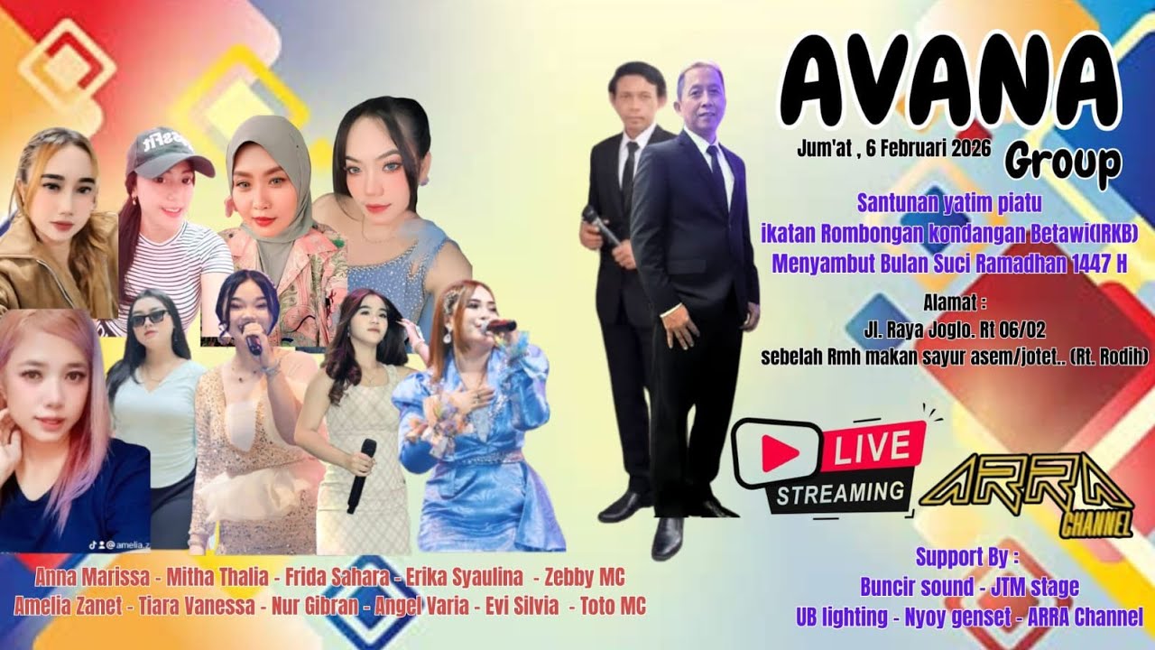 LIVE STREAMING AVANA GROUP   II JUM'AT , 6 FEBRUARI  2026 II ARRA CHANNEL