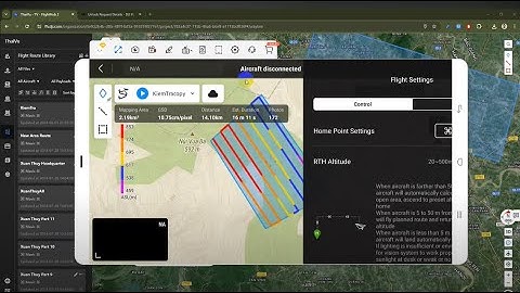 Tạo đường bay theo địa hình trên Web và đưa vào tay cầm Mavic 3 Enterprise