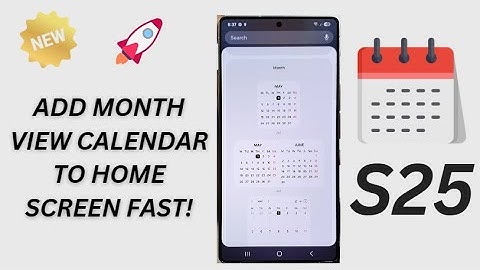 🗓️ How to Add or Remove Calendar Month Widget on Samsung Galaxy S25/S25+/Ultra 📱 (Fast & Easy!)