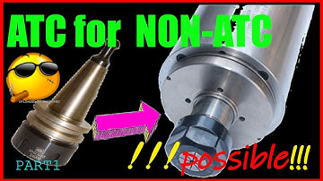 home made cnc 2.2kW ATC WZW china spindle part2 ATC for nonatc er20 diy