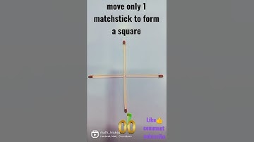 Move matchstick to form square | move only 1 matchstick to make square trick