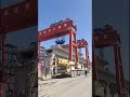 Tongsu-jiaonong high speed railway cixi section beam transport beam erection#ypwshort #bridge