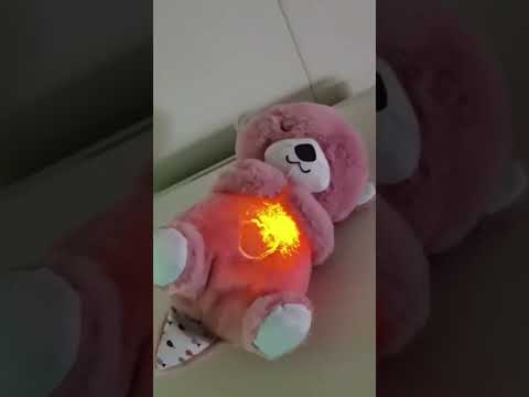 Інтерактивна іграшка для сну видра музична з імітацією дихання Видра СІРА, видео 1