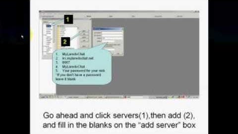 How to set up an IRC chat room via mIRC