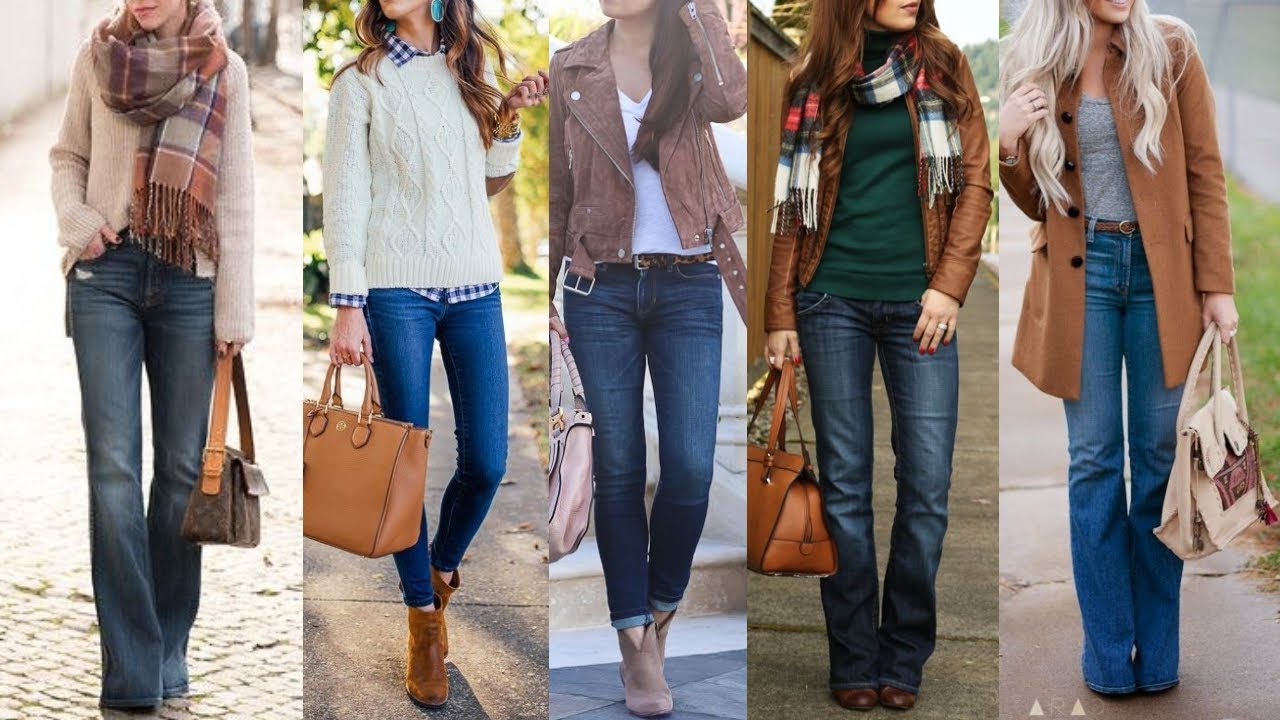 Mezclado carrera sin cable CONJUNTOS Y COMBINACIONES DE ROPA DE OTOÑO INVIERNO CON JEANS/ LOOKS Y  OUTFITS DE MODA CON JEANS - YouTube