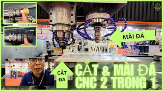 MÁY CNC CẮT ĐÁ 2 TRỤC DAO 3000MM IR-3013RS2 CỦA IronTek. Cắt và mài đá 2 trong 1
