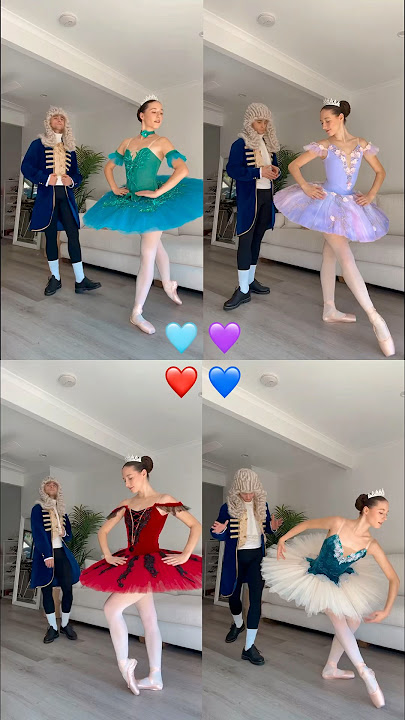 WHICH TUTU IS YOUR FAVORITE!? 🩵💜❤️💙!? #dance #trend #viral #funny #couple #ballet #shorts