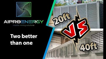 Why purchasing two 20ft BiTTANKs is a better choice than building one 40ft mining container
