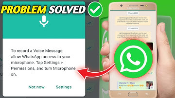 to call allow whatsapp access to your microphone tap settings permissions and turn microphone on