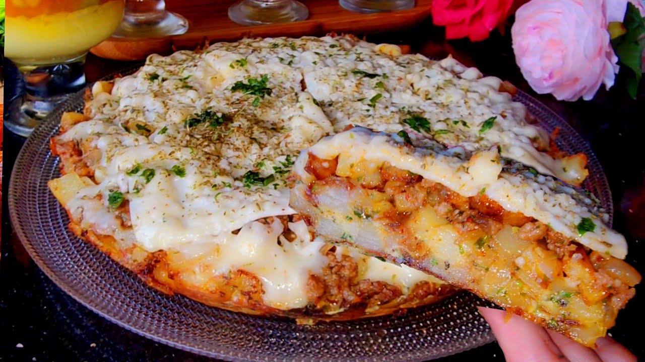 وجبة سريعة لذيذة بزاااف كتحمق جيبي بطاطا وحضريها وجبة سهلة وسريعة✔مع تحلية الفواكه الرائعة