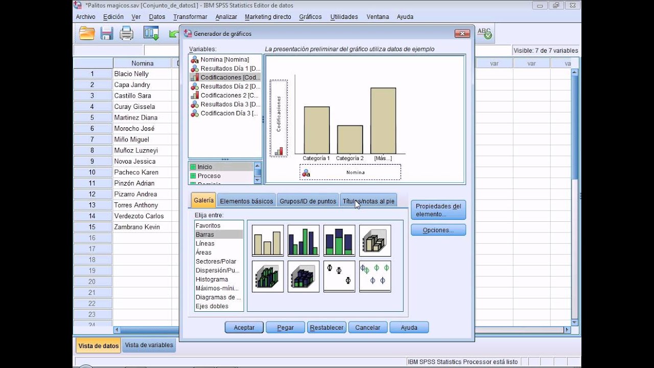 GRAFICOS EN SPSS.avi YouTube GRAFICOS EN SPSS.avi YouTube