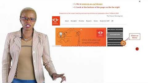 UJ Library - How to access the UJ Library Chatbot called, BOTsa by Nomoya Mahlangu