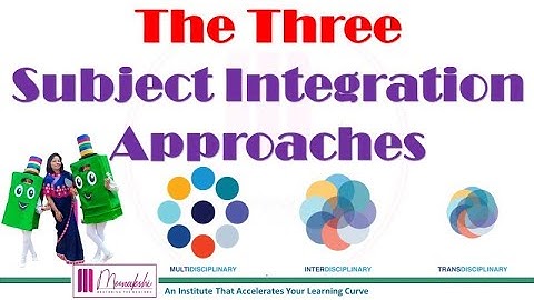 The Three Subject Integration Approaches #multidisciplinary #interdisciplinary #transdisciplinary