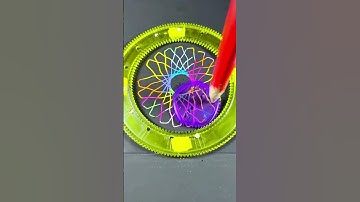 SPIROGRAPH ART MULTI COLOR #spirograph #satisfying #trending #spiroart #relaxing #spirographdrawing