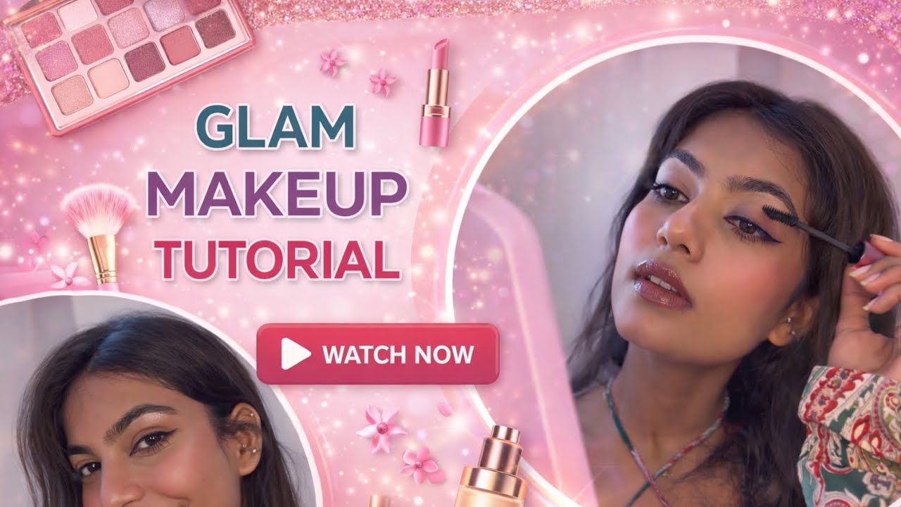 Glam make up tutorial 💕 