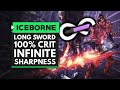 MHW Iceborne | Chasing the Meta - 100% CRIT & INFINITE SHARPNESS Long Sword Set