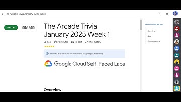 The Arcade Trivia January 2025 Week 1 || Lab Solution || Qwiklabs Arcade 2025