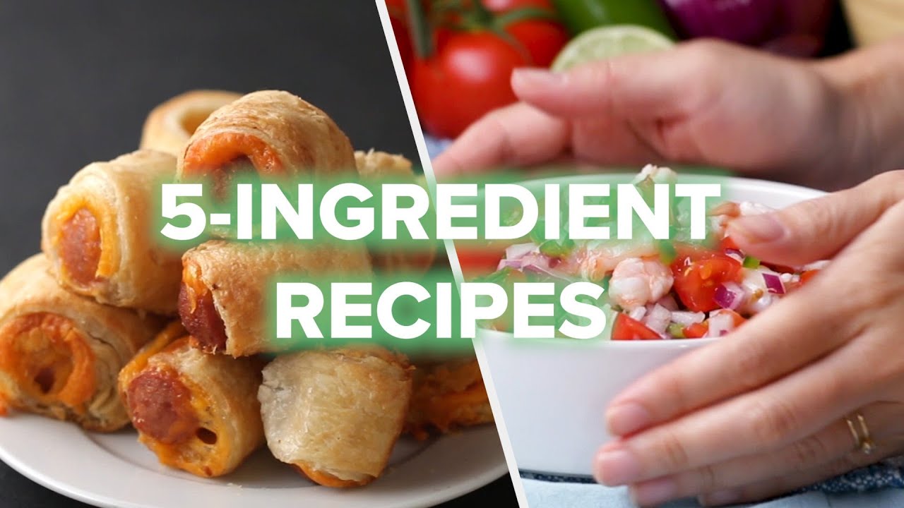 5 Recipes Using ONLY 5 Ingredients • Tasty Recipes - YouTube