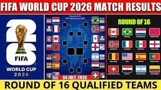 FIFA World Cup 2026 | Round Of 16 Qualified Teams | Results & Next Match Fixtures | World Cup 2026