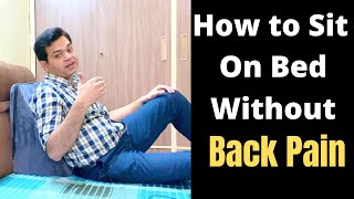 How to Sit in Bed with Good Posture, How to Use Wedge Pillow, Acid Reflux Pillow, Back Support Uses