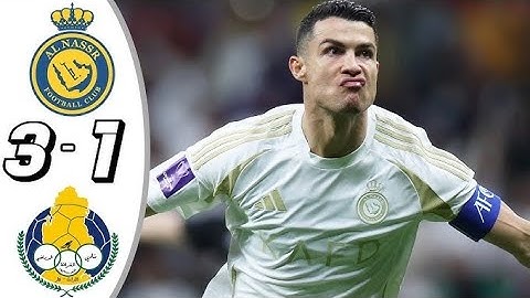 CR7 unstoppable | Alnassr vs Al Ghrafa highlights| Ronaldo 2 goals 👑