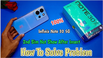 Infinix Note 30 5g Sim Not working || How To Solve Problem - Enable Dsds || Infinix Note 30 5g