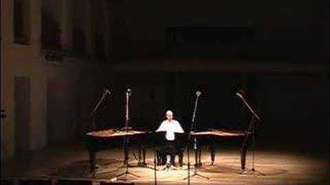 Unique performance of Steve Reich - 1 musician on 2 pianos