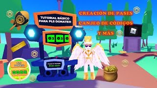 TUTORIAL PARA CREAR PASES EN PLS DONATE EN ROBLOX :3