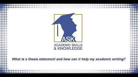 What is a thesis statement?