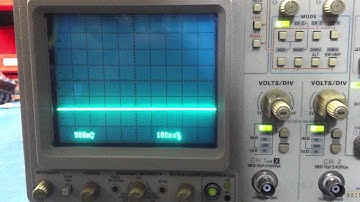 Tek 2445A: Channel 1 Trace Vertical Drift