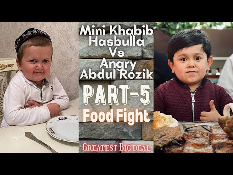 Mini Khabib Hasbulla & Abdul Rozik Food Feasting Style