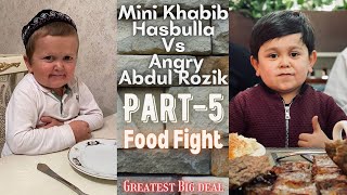 Mini Khabib Hasbulla & Abdul Rozik Food Feasting Style