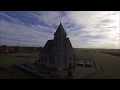 Vidéo aérienne par drone, Eglise de Sacquenville dans l'Eure en Normandie