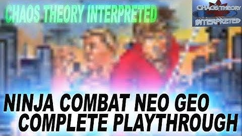 NINJA COMBAT | NEO GEO |  ARCADE CLASSIC | FULL PLAYTHROUGH | SNK