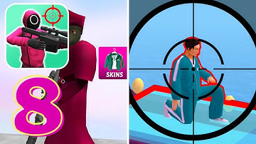 K-Sniper Challenge 3D Gameplay Part 8 | Squid Game Mobile | (Android, iOS)