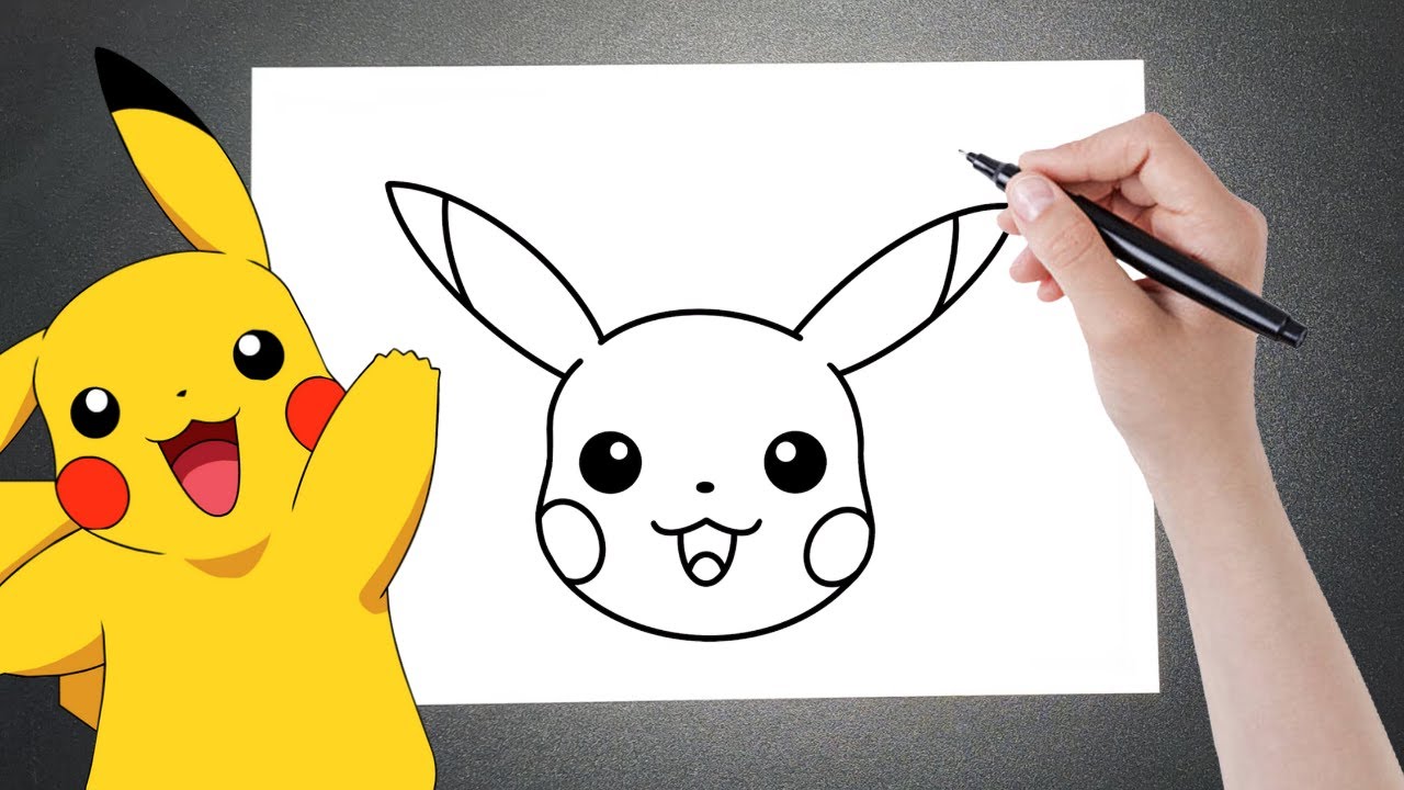 Pikachu! #desenho #aprendanotiktok #comodesenhar #anime #pikachu