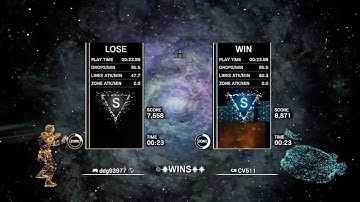 Battling Zone in Zone Battle : Zone Battle - Tetris® Effect: Connected