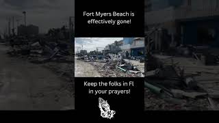 Fort Myers Beach is effectively gone! #florida #hurricaneian