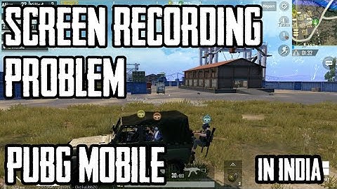 Tencent gaming buddy SCREEN RECORD PROBLEM 😥😥😥