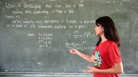 Compounding More Than Once a Year