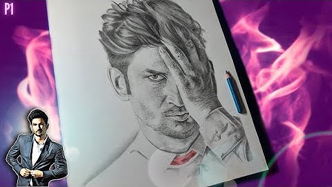 How To Draw Sushant Singh Rajput Step By Step Tutorial P1 | Shwet Sketches