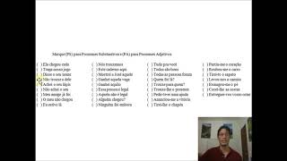Atividades - pronomes substantivos e pronomes adjetivos Atividades - pronomes substantivos e pronomes adjetivos