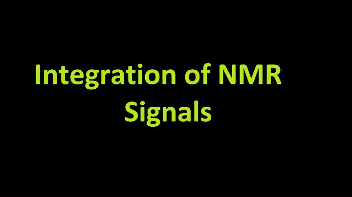 NMR - Integration of peaks and signals