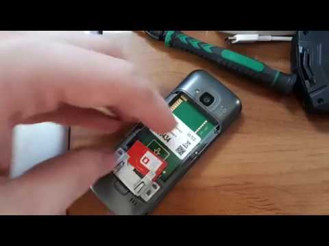 Nokia C5 - Инструкция как вставить сим-карту