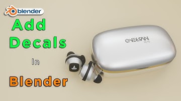 How to add LOGO/DECAL in Blender - Blender 2.9 Tutorial