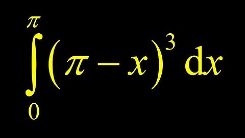 Integrate (pi-x)^3: u-substitution vs. chain rule backwards definite integral.