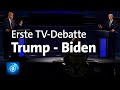 Trump - Biden: Die erste TV-Debatte | US-Wahl 2020